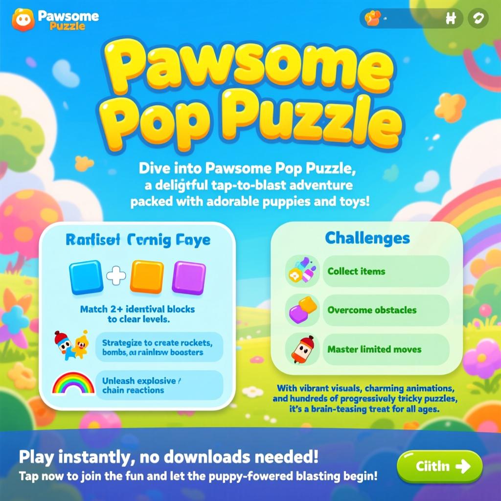 Pawsome Pop Puzzle